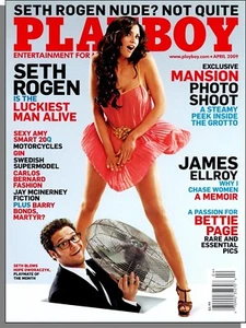 Playboy - 2009, April - Seth Rogan Interview, Bettie Page, Mansion Photo Shoot - Picture 1 of 2
