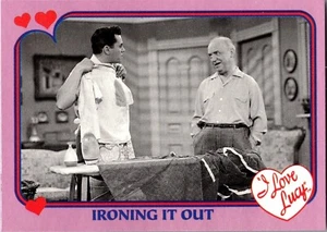 Tarjeta coleccionable 1991 I Love Lucy programa de televisión #103 "Ironing it Out" Lucille Ball - Imagen 1 de 2