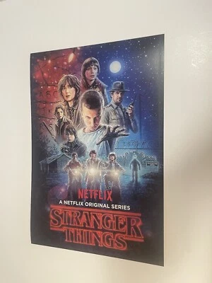 NETFLIX ORIGINAL SERIES STRANGER THINGS POSTER PIN UP NEW. - Image 1 of 4