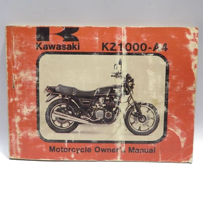 Vintage Kawasaki KZ1000 A4 Motorcycle Owners Manual 1979 - Изображение 1 из 4