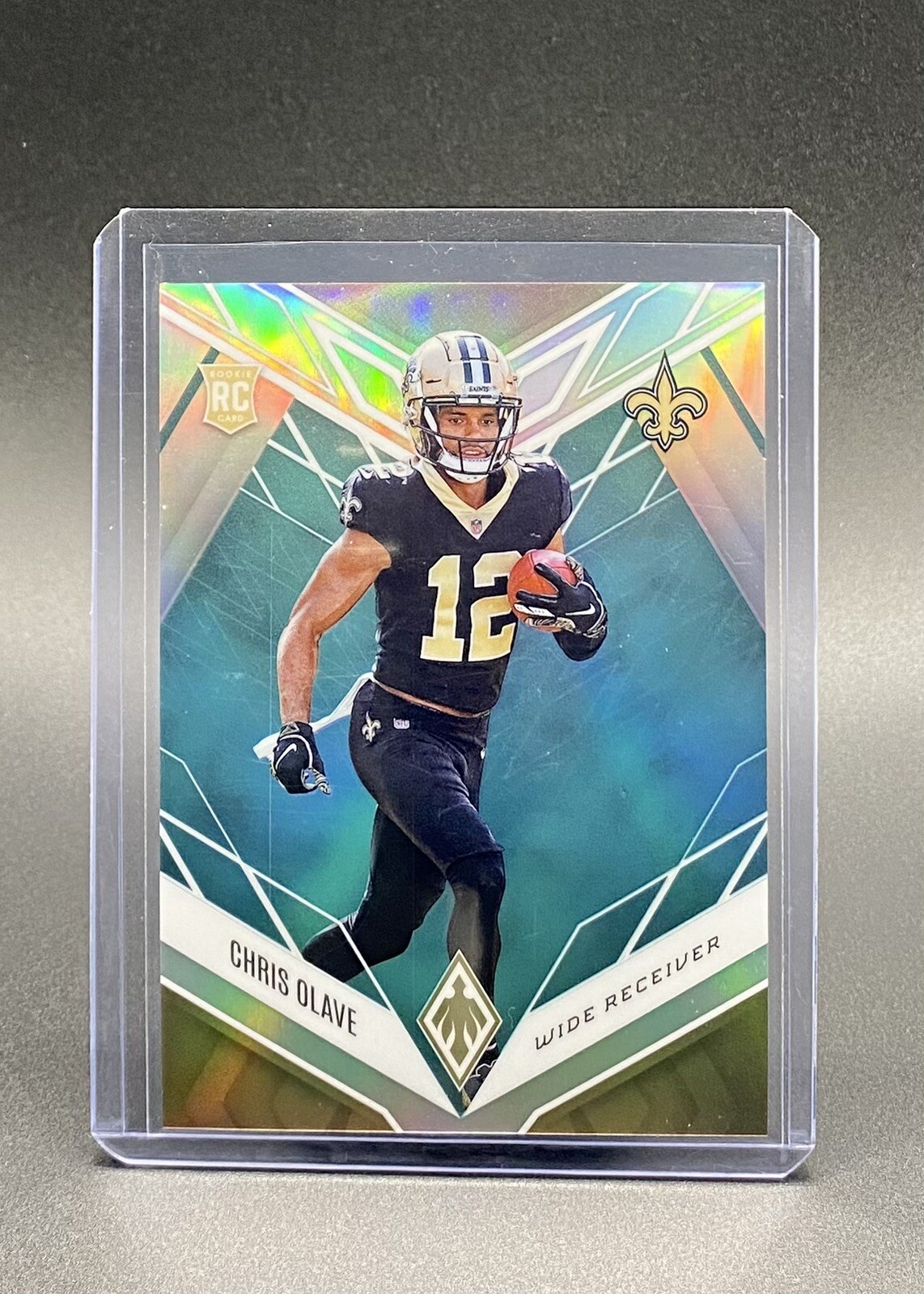 2022 PANINI PHOENIX CHRIS OLAVE TEAL RC ROOKIE #141/150 NEW ORLEANS SAINTS #109!