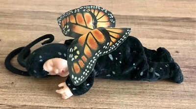 Muñeca bebé durmiente Anne Geddes 1998 mariposas tamaño completo 15" monarca Foto 1 de 4