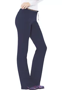 Navy Blue HeartSoul Scrubs Heart Breaker Low Rise Drawstring Pant 20110 NAYH - Picture 1 of 3