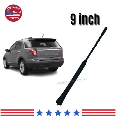 Antena aérea de rádio preta AM/FM de substituição 9" para Ford Explorer (2011-2015) - Imagem 1 de 3