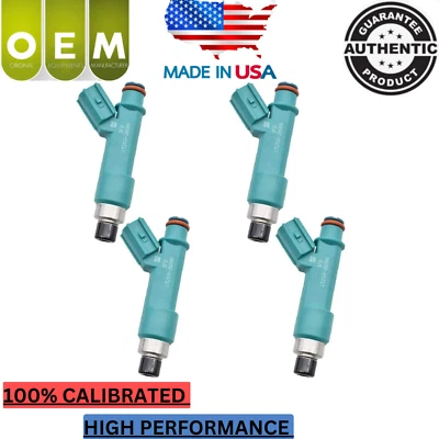 NEW x4 OEM DENSO Fuel Injectors for 2009 2010 2012 2013 Toyota Matrix 2.4L I4 - Image 1 of 4