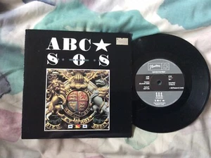 ABC SOS S.O.S. 7” Vinyl Picture Cover B/W United Kingdom - Picture 1 of 2