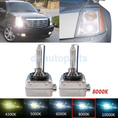 2x D3S 8000K Azul Hielo HID Xenón Faro Reemplazar Lámpara Bombillas Para Audi SQ5 Foto 1 de 4