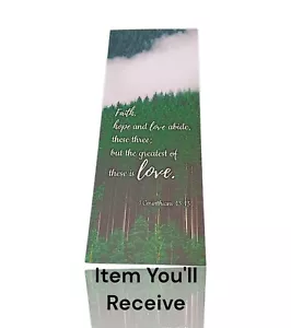Double Sided Print Bible Verse Bookmark with Full Scripture, (2.4” x 6.1”) - Picture 1 of 7