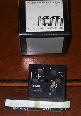 ICM - Timing Relay, Reference #BMS115A1Y5A, 115-VAC, 5 Seconds - NEW - Image 1 of 2