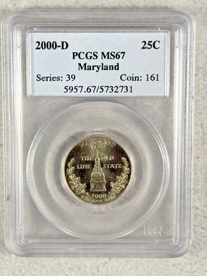 2000-D Maryland State 25C Quarter PCGS MS67 #2P46 - Image 1 of 2