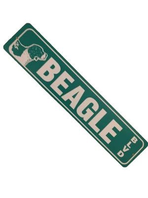 Letrero BEAGLE BLVD BOULEVARD 23" X 5" Foto 1 de 2