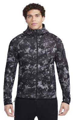 Nike Sportswear Tech Fleece Full-Zip Black Camo Hoodie Mens Sizes HV5055-060 - Image 1 of 4