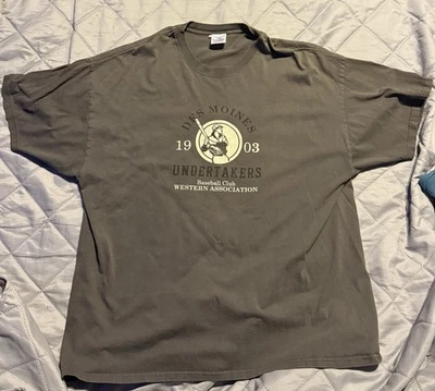Camiseta De Colección Des Moines Undertakers Club de Béisbol Talla XXL Foto 1 de 4