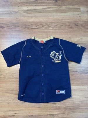 CAMISETA NIKE DRI FIT COSIDA DE COLECCIÓN MILWAUKEE BREWERS Ryan Braun niños talla 7 Foto 1 de 3