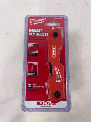 Milwaukee 48-22-2181 Folding 9 SAE Hex Key Set - Image 1 of 2