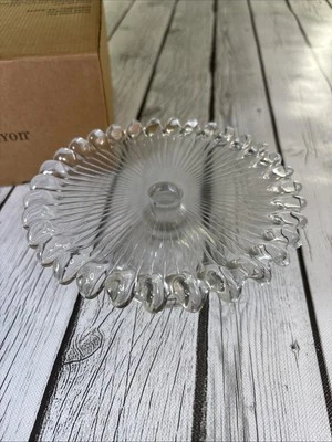 Pedestal de vela con volantes Gold Canyon Scent transparente 82980. NUEVO Foto 1 de 4