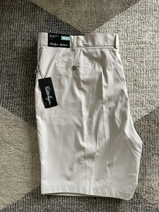 Herren Walter Hagen P11 hellkhaki 10" Golfshorts Gr. 50 Big & Tall neu mit Etikett - Bild 1 von 5