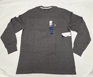 Polo Ralph Lauren Waffle Knit Thermal Shirt Long Sleeve Gray Size XL - Picture 1 of 8