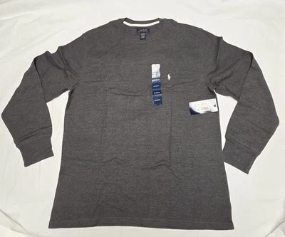 Polo Ralph Lauren Waffle Knit Thermal Shirt Long Sleeve Gray Size XL - Imagem 1 de 4