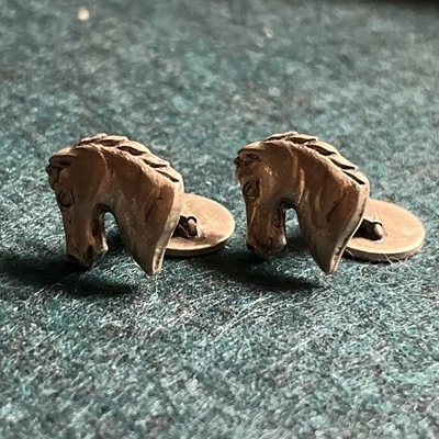 Antigua plata de ley 925 vintage GEORG Jensen EE. UU. Gemelos para caballos Foto 1 de 4