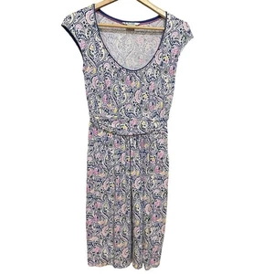 Abito Boden Margot scollo a scoop cappuccio maniche tasche lunghezza ginocchio stampa paisley 4R - Foto 1 di 10