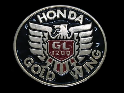 TA01134 VINTAGE AÑOS 70 **HONDA GOLD WING GL 1200** HEBILLA CINTURÓN MOTO Foto 1 de 2