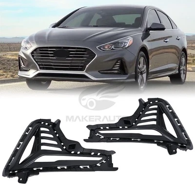 Pair Fog Light Cover For 2018-2019 Hyundai Sonata Front Driver & Passenger Side - Image 1 of 4