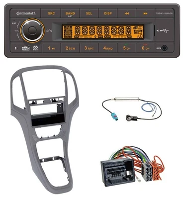 Continental Bluetooth MP3 USB DAB Autoradio für Opel Astra J ab 2009 Titan grau - Bild 1 von 4