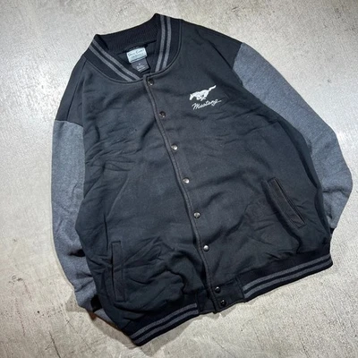 Chaqueta Universitaria Ford Mustang XL Negra David Carey Originales Foto 1 de 4
