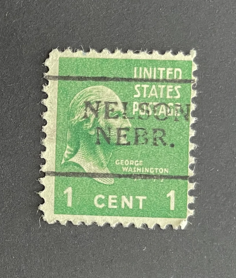 Nelson, Nebraska Type 701 Precancel - 1 cent Prexie - U.S. #804 - NE - Image 1 of 1