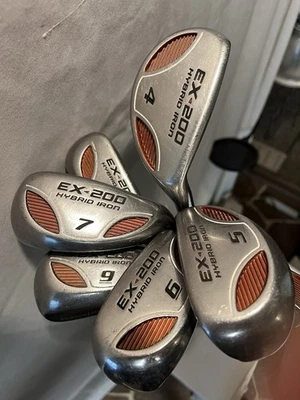 Powerbilt EX-200 混合铁杆套装 4-PW+SW 石墨常规硬度右手高尔夫球杆 — 第 1/4 张图片