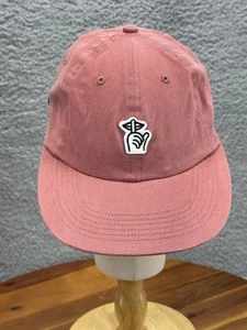 Quiet Life Hat Cap Strap Back Pink Embroidered Hand Logo Womens Made USA Casual - Picture 1 of 7
