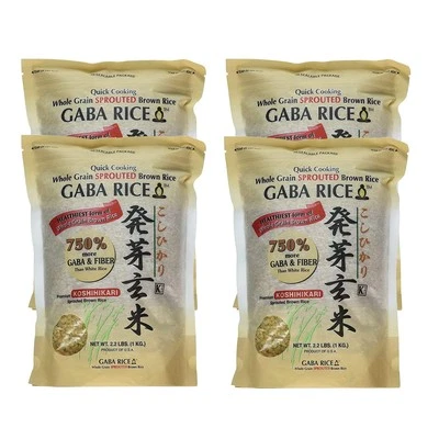 Arroz Gaba Marrón Germinado Koshihikari Premium, 2.2 Libras (Pack de 4) Foto 1 de 4