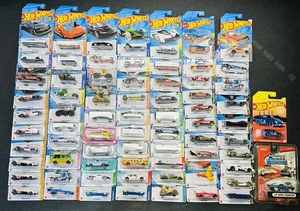 Lot Of 72 Hot Wheels Diecast Cars BMW Batmobile Corvette Impala Jeep Honda VW - Picture 1 of 13