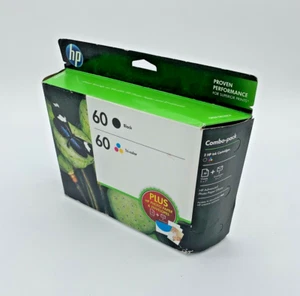 New HP 60 Black & Tri-color Combo Pack plus HP Photo Paper - Exp March 2005 - Picture 1 of 3