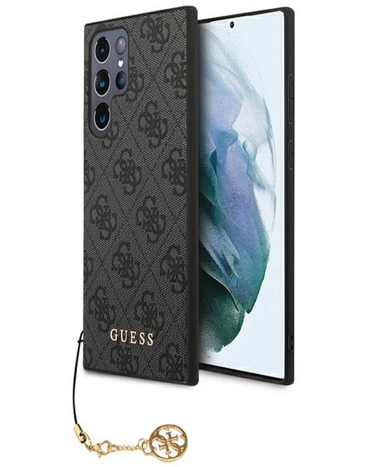 Guess 4G Charms Grigio Custodia Rigida Protettiva per Samsung Galaxy S23 Ultra - Immagine 1 di 1