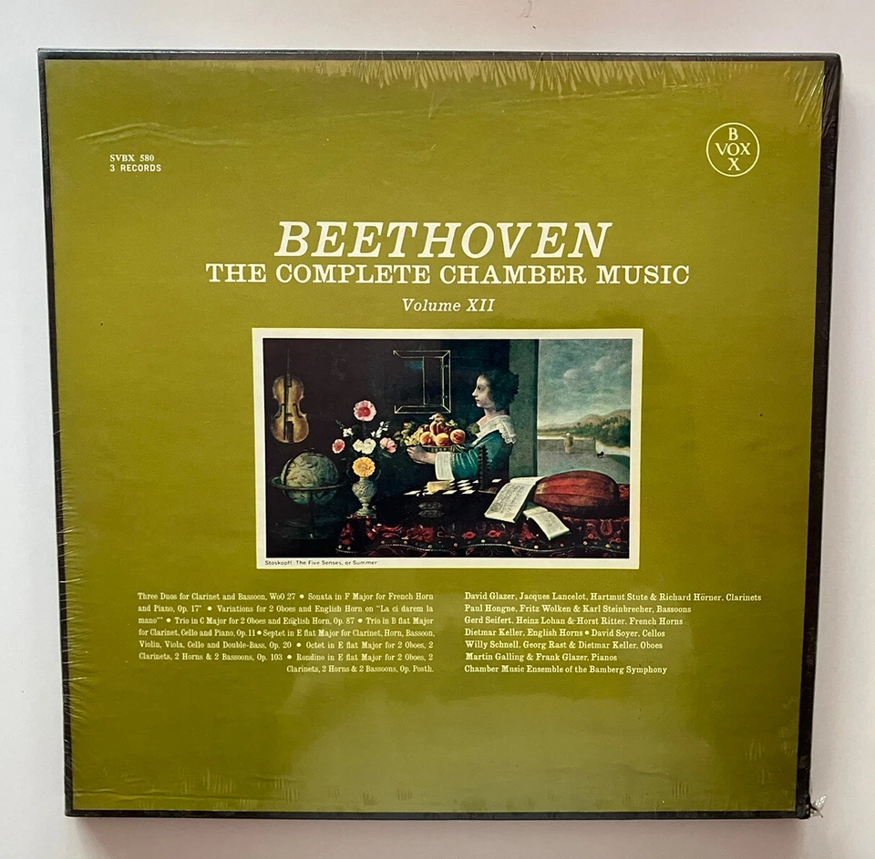 Beethoven 3 LP Box Set Complete Chamber Music Vol. XII  Vox Lbl. - Image 1 of 1