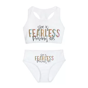 Girls Two Piece Swimsuit (AOP) - Picture 1 of 17