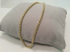 10k Yellow gold 10'' 2.60 gr Rolo Loops Chain Ankle Bracelet Real
