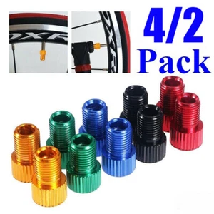 4/2X Presta to Schrader Valve Stem Adapter Converter Bicycle Bike Tire Tube * - Picture 1 of 16