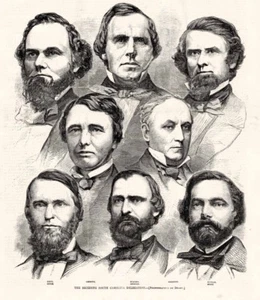 Primer Estado esclavo de la Guerra Civil en SECESIÓN DELEGACIÓN de Carolina del Sur diciembre de 1860 con Homero - Imagen 1 de 1