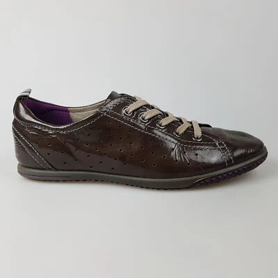 Women's ECCO Sz 38 EU / 7 US Shoes Brown Leather Low Danish | 3+ Extra 10% Off Foto 1 de 4
