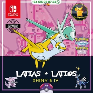 ✨ LATIAS + LATIOS SHINY 6 iv´s ✨ | pokemon diamante 💎 / perla 🔮 - Picture 1 of 3