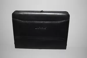 Leed's Schwarz Reißverschluss Padfolio Organizer mit Brief Notizblock   - Bild 1 von 7