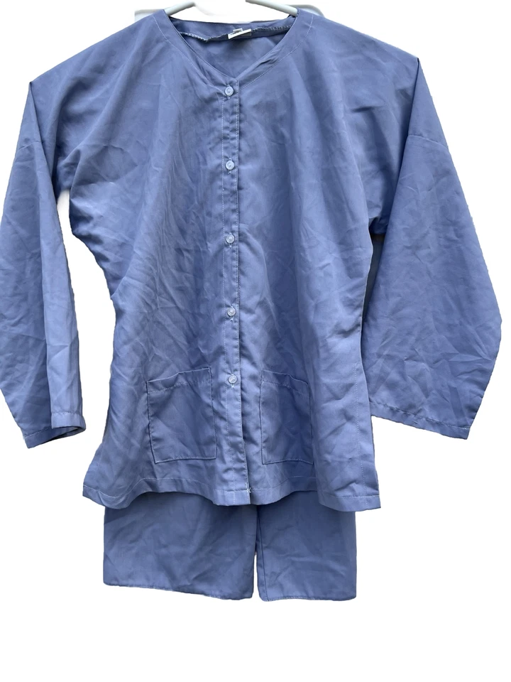 Hermoso Conjunto de Pijama para Niños 2 Piezas Pantalones Camisa Larga Sin Mangas Talla 6 Gris Seda  Foto 1 de 4