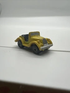 Micro Machines 1986 Galoob '36 Yellow MG T-Type Roadster Car 1936 Convertible - Picture 1 of 7