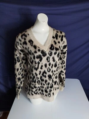 RRP £30 UK Size 12 Dorothy Perkins Top Ladies Jumper Leopard Print - Image 1 of 4