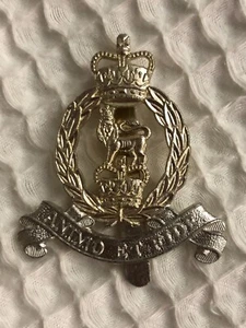 EJÉRCITO BRITÁNICO - ANIMO ET FIDE Gorra Insignia Ayudante General Cuerpo Gorra Insignia - Imagen 1 de 2