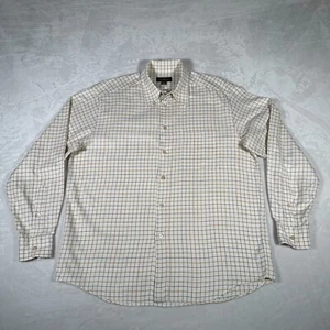 Ermenegildo Zegna Shirt Men Size XL Long Sleeve 100% Cotton Single Pocket Italy - Picture 1 of 11