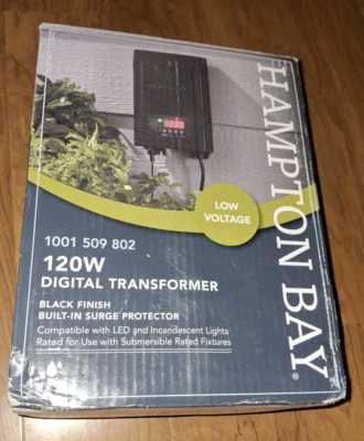 Transformador de iluminación de paisaje Hampton Bay bajo voltaje 120 vatios 1001 509 802 Foto 1 de 4